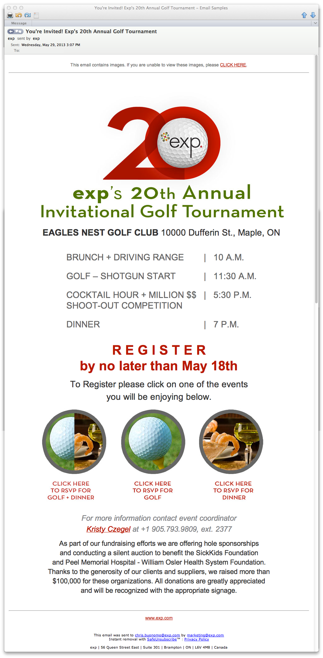 Golf Invite